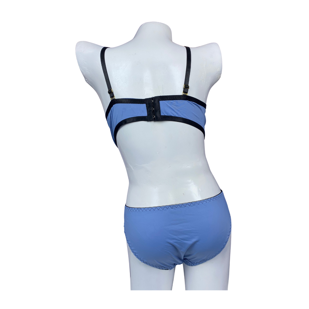 Sky Noir Strapped Lingerie Set — ZS WISHE