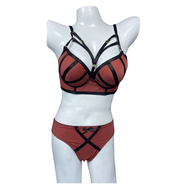 Contour Strapped Lingerie Set - ZS WISHE