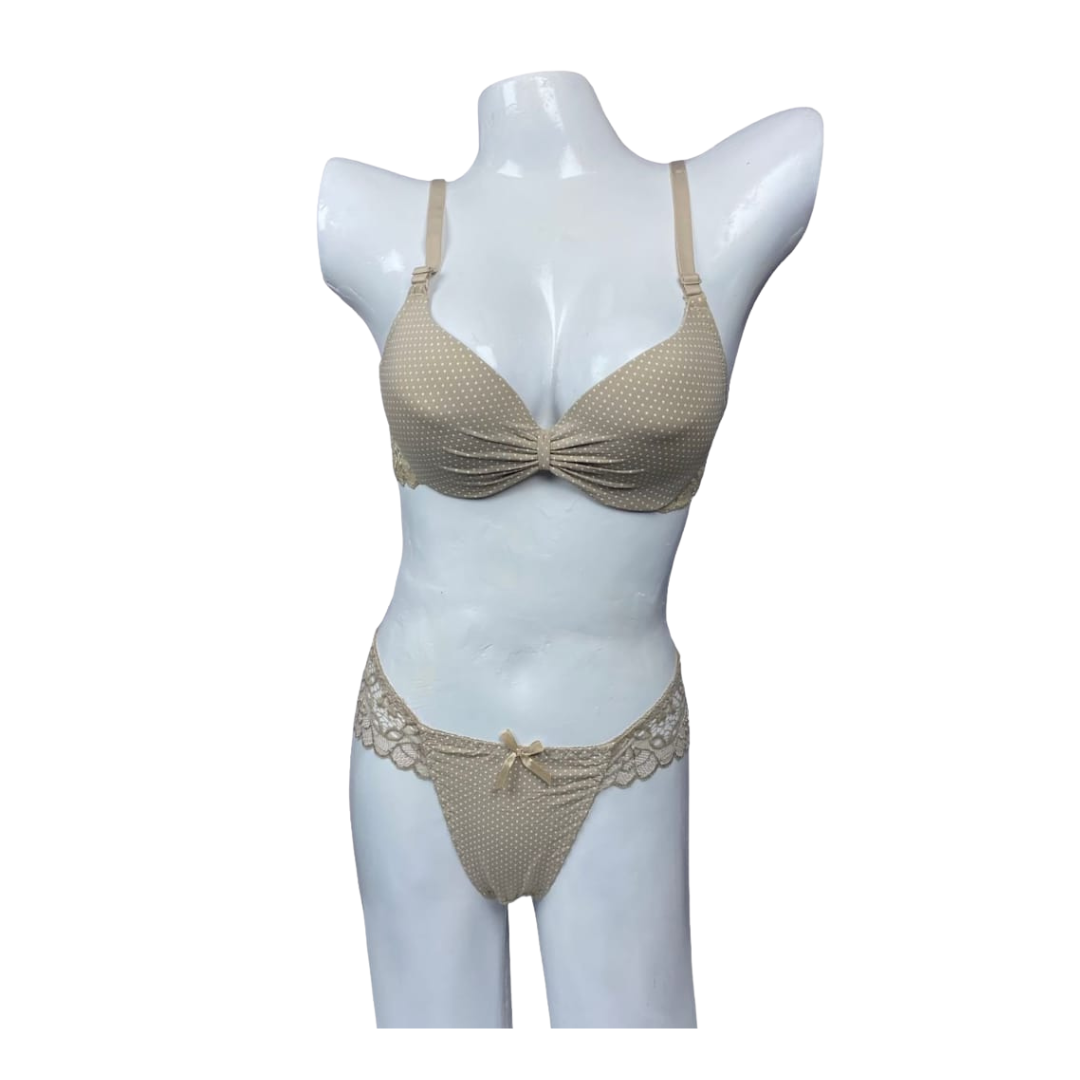 Nude Lace Glow Lingerie Set — ZS WISHE