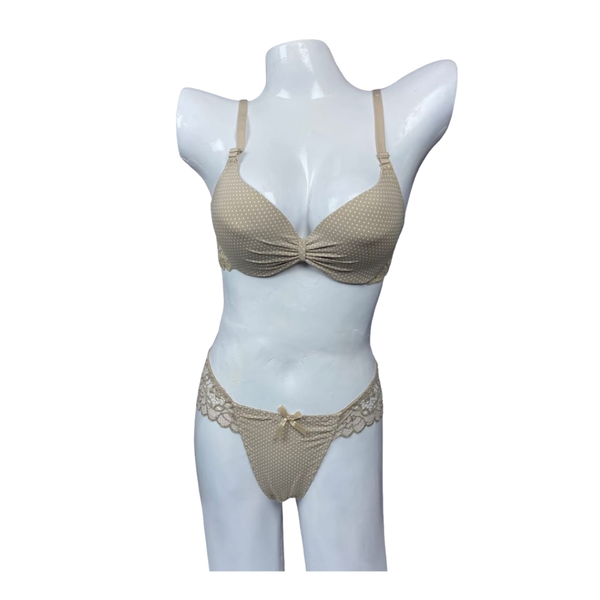 Nude Lace Glow Lingerie Set — ZS WISHE