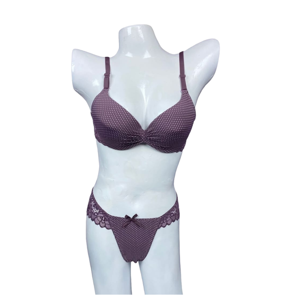 Mauve Lace Whisper Lingerie Set – ZS WISHE